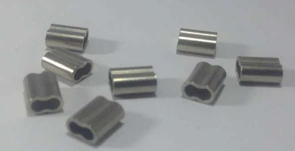 Abalone 1.20 mm Kısa Misina Sıkma Klipsi  20 Adet ürün görseli 1