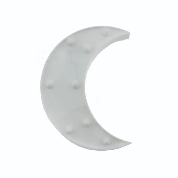 24cm Led Işıklı Plastik Ay Dede Gece Lambası - Resim 4