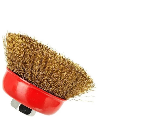 Tomax Saçaklı Çanak Fırça 100 Mm Pas Temizleme Çapak Alma ürün görseli 1