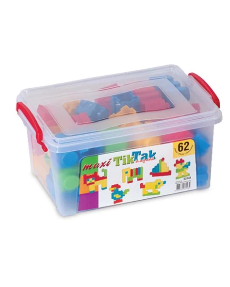 Dede Maxi Tik Tak Box 62 Parça Eğitici Lego Seti 03148 ürün görseli 1