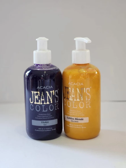 Jeans Color Mor Altın Sarısı 250ml 2li Set ürün görseli 1