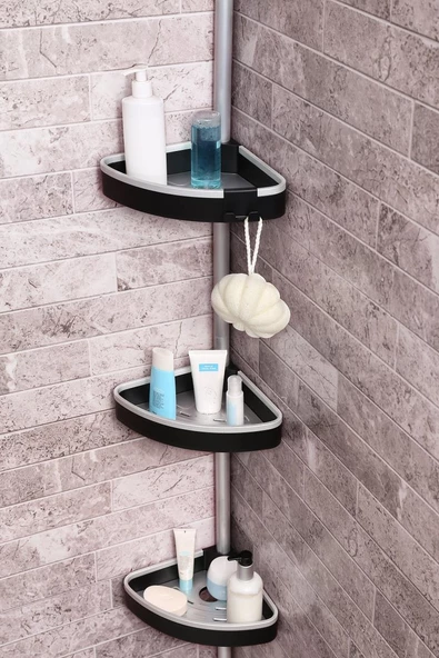 Primanova N38 Yaylı Banyo Köşe Rafı Venta - Resim 2