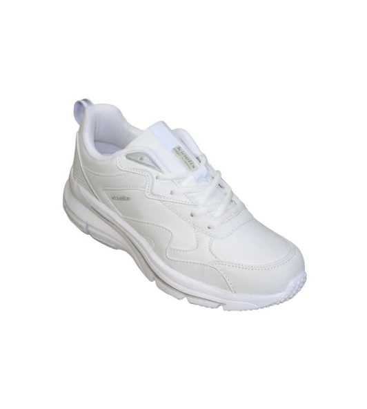 KİNETİX Kadın Beyaz Kalın Tabanlı Sneaker Spor Yürüyüş Ayakkabısı Topuk Boyu 5cm ürün görseli 1