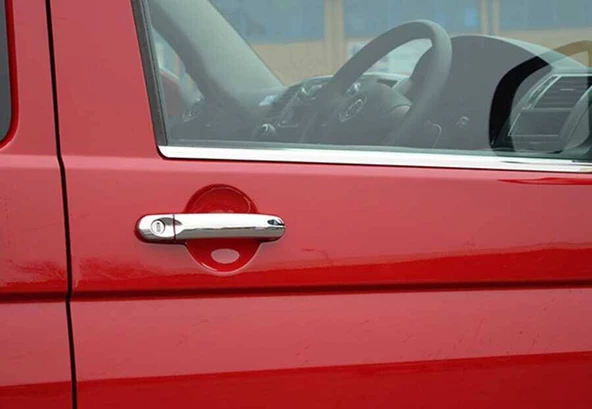 OMSA VW T5 Transporter Krom Kapı Kolu Tek Delikli 4 Parça 2003-2023 Arası ürün görseli 1