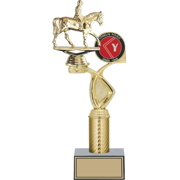 ODAK KUPA - Figürlü Kupalar - At / Binici Figürlü Kupalar FG-015 C - 34 cm ürün görseli 1