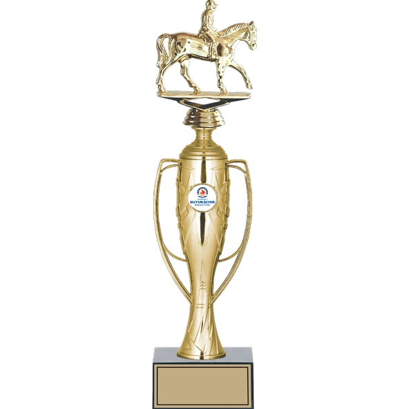 ODAK KUPA - Figürlü Kupalar - At / Binici Figürlü Kupalar FG-026 C - 38 cm ürün görseli 1