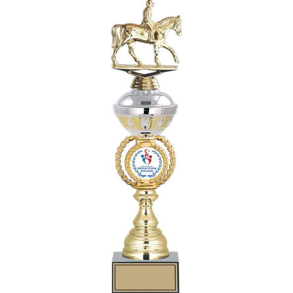 ODAK KUPA - Figürlü Kupalar - At / Binici Figürlü Kupalar FG-066 C - 44 cm ürün görseli 1