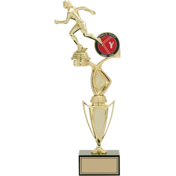ODAK KUPA - Figürlü Kupalar - Atletizm Kadın Figürlü Kupalar FG-043 C - 41 cm ürün görseli 1