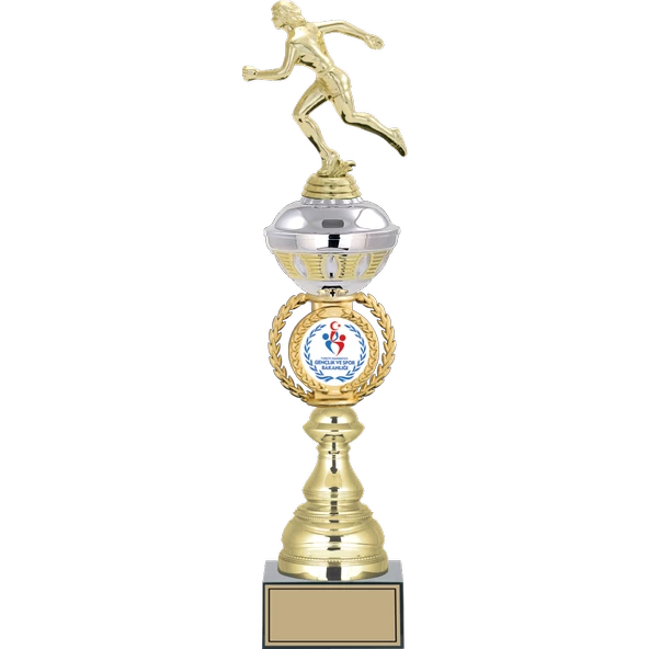 ODAK KUPA - Figürlü Kupalar - Atletizm Kadın Figürlü Kupalar FG-066 B - 47 cm ürün görseli 1