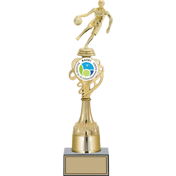 ODAK KUPA - Figürlü Kupalar - Basketbol Kadın Figürlü Kupalar FG-033 B - 39 cm ürün görseli 1