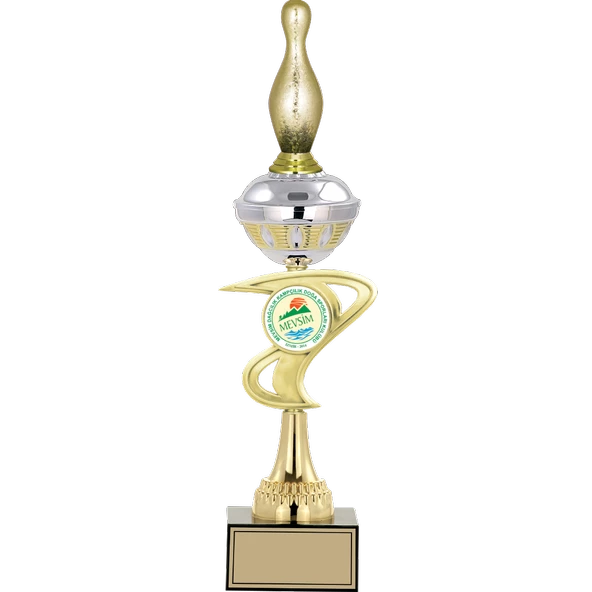 ODAK KUPA - Figürlü Kupalar - Bowling / Pin Figürlü Kupalar FG-065 B - 46 cm ürün görseli 1