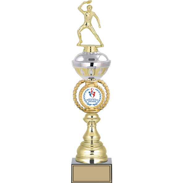 ODAK KUPA - Figürlü Kupalar - Masa Tenisi Erkek Figürlü Kupalar FG-066 B - 45 cm ürün görseli 1