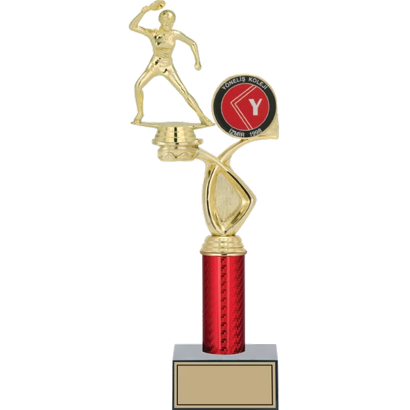 ODAK KUPA - Figürlü Kupalar - Masa Tenisi Kadın Figürlü Kupalar FG-016 B - 36 cm ürün görseli 1