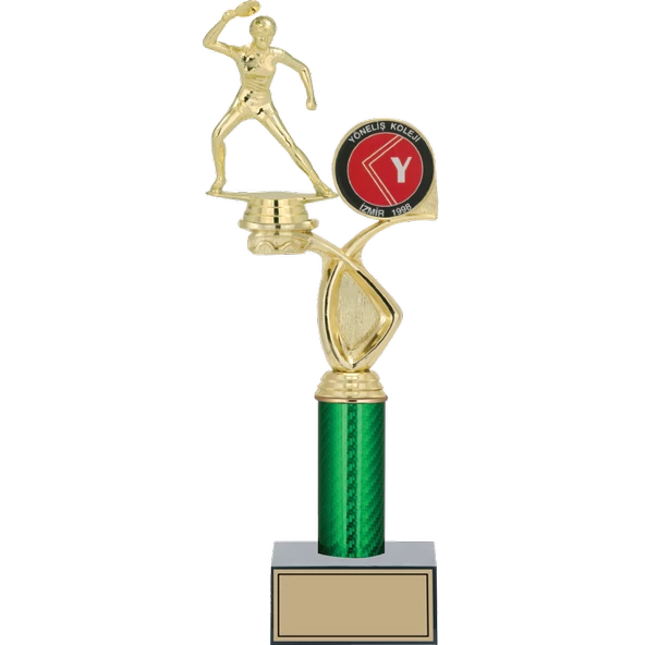ODAK KUPA - Figürlü Kupalar - Masa Tenisi Kadın Figürlü Kupalar FG-018 B - 36 cm ürün görseli 1