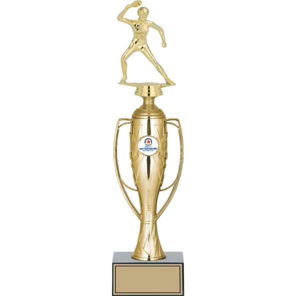 ODAK KUPA - Figürlü Kupalar - Masa Tenisi Kadın Figürlü Kupalar FG-025 A - 36 cm ürün görseli 1