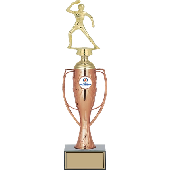 ODAK KUPA - Figürlü Kupalar - Masa Tenisi Kadın Figürlü Kupalar FG-025 C - 36 cm ürün görseli 1