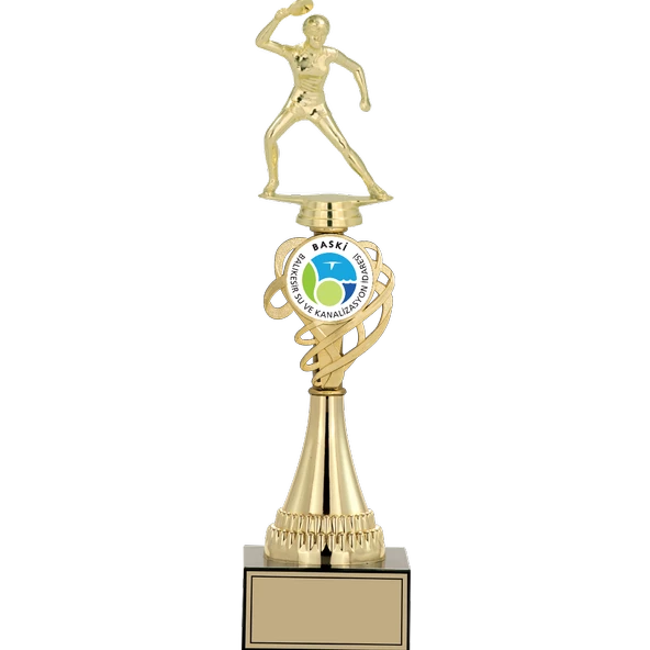 ODAK KUPA - Figürlü Kupalar - Masa Tenisi Kadın Figürlü Kupalar FG-034 A - 37 cm ürün görseli 1