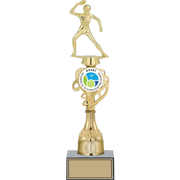ODAK KUPA - Figürlü Kupalar - Masa Tenisi Kadın Figürlü Kupalar FG-033 C - 36 cm ürün görseli 1