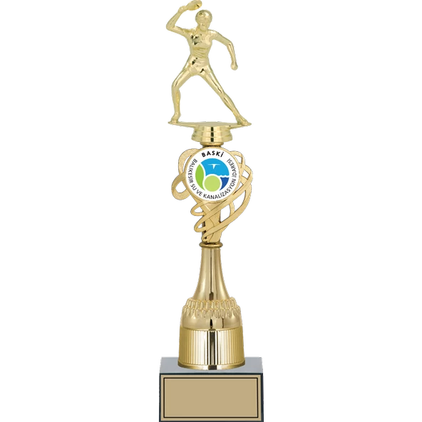 ODAK KUPA - Figürlü Kupalar - Masa Tenisi Kadın Figürlü Kupalar FG-033 B - 39 cm ürün görseli 1
