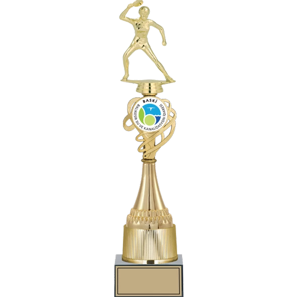 ODAK KUPA - Figürlü Kupalar - Masa Tenisi Kadın Figürlü Kupalar FG-033 A - 42 cm ürün görseli 1