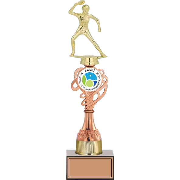 ODAK KUPA - Figürlü Kupalar - Masa Tenisi Kadın Figürlü Kupalar FG-036 C - 36 cm ürün görseli 1