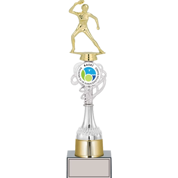 ODAK KUPA - Figürlü Kupalar - Masa Tenisi Kadın Figürlü Kupalar FG-036 B - 39 cm ürün görseli 1