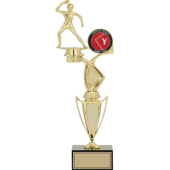 ODAK KUPA - Figürlü Kupalar - Masa Tenisi Kadın Figürlü Kupalar FG-043 C - 39 cm ürün görseli 1