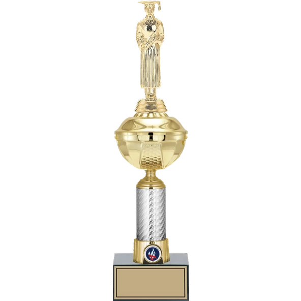 ODAK KUPA - Figürlü Kupalar - Mezuniyet Erkek Figürlü Kupalar FG-057 C - 41 cm ürün görseli 1