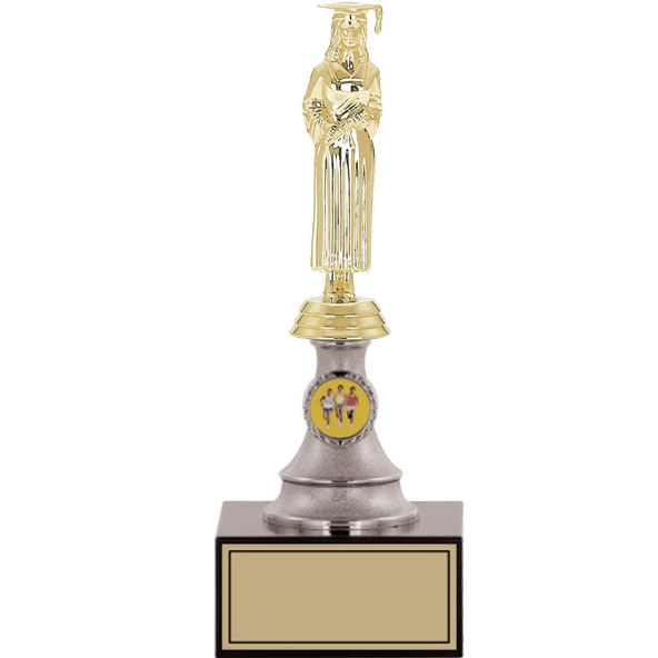 ODAK KUPA - Figürlü Kupalar - Mezuniyet Kadın Figürlü Kupalar FG-010 C - 26 cm ürün görseli 1