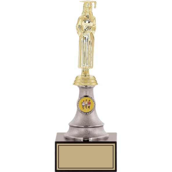 ODAK KUPA - Figürlü Kupalar - Mezuniyet Kadın Figürlü Kupalar FG-010 B - 27 cm ürün görseli 1