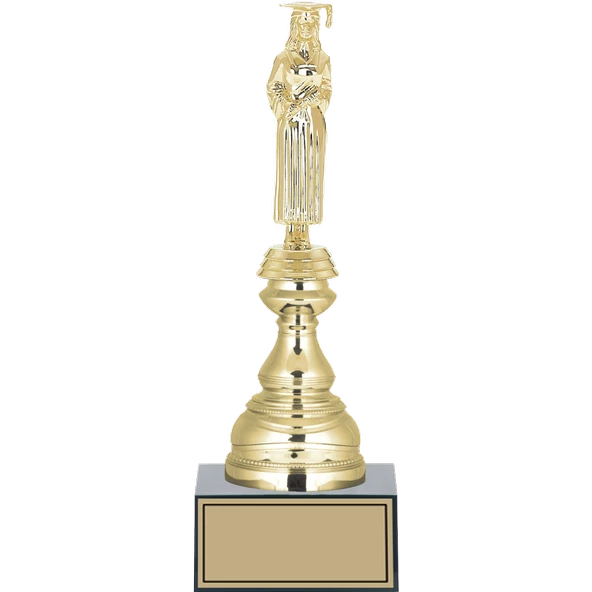 ODAK KUPA - Figürlü Kupalar - Mezuniyet Kadın Figürlü Kupalar FG-023 C - 29 cm ürün görseli 1