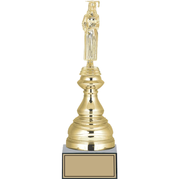 ODAK KUPA - Figürlü Kupalar - Mezuniyet Kadın Figürlü Kupalar FG-024 A - 32 cm ürün görseli 1