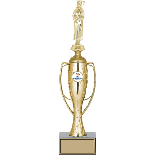 ODAK KUPA - Figürlü Kupalar - Mezuniyet Kadın Figürlü Kupalar FG-025 A - 38 cm ürün görseli 1