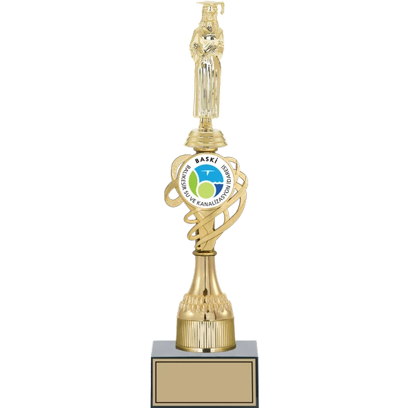 ODAK KUPA - Figürlü Kupalar - Mezuniyet Kadın Figürlü Kupalar FG-033 C - 37 cm ürün görseli 1