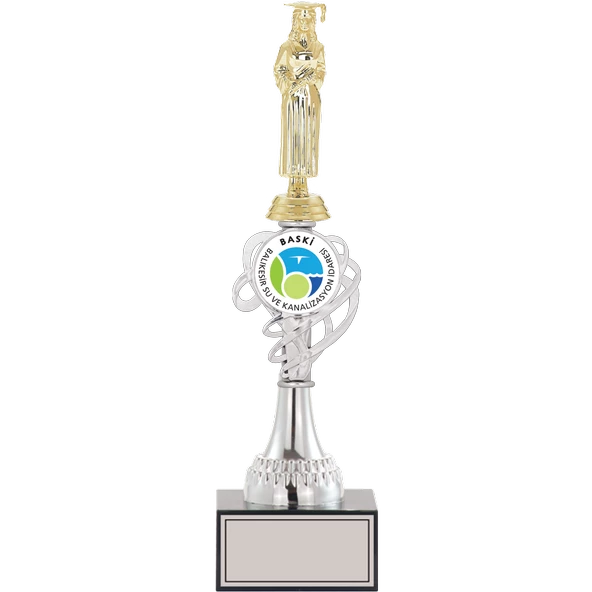 ODAK KUPA - Figürlü Kupalar - Mezuniyet Kadın Figürlü Kupalar FG-034 B - 36 cm ürün görseli 1