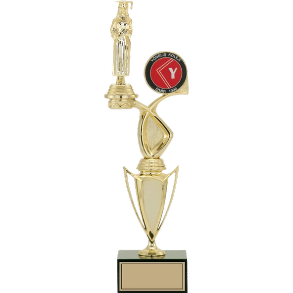 ODAK KUPA - Figürlü Kupalar - Mezuniyet Kadın Figürlü Kupalar FG-043 C - 40 cm ürün görseli 1