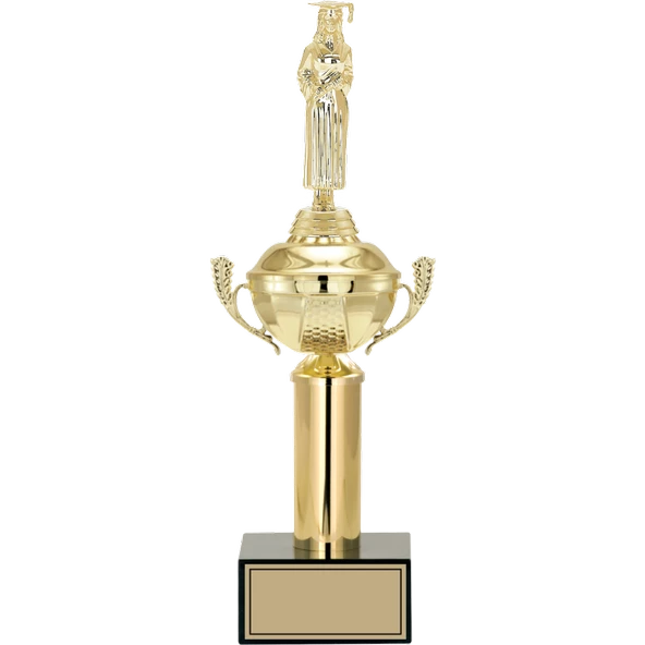 ODAK KUPA - Figürlü Kupalar - Mezuniyet Kadın Figürlü Kupalar FG-048 C - 39 cm ürün görseli 1