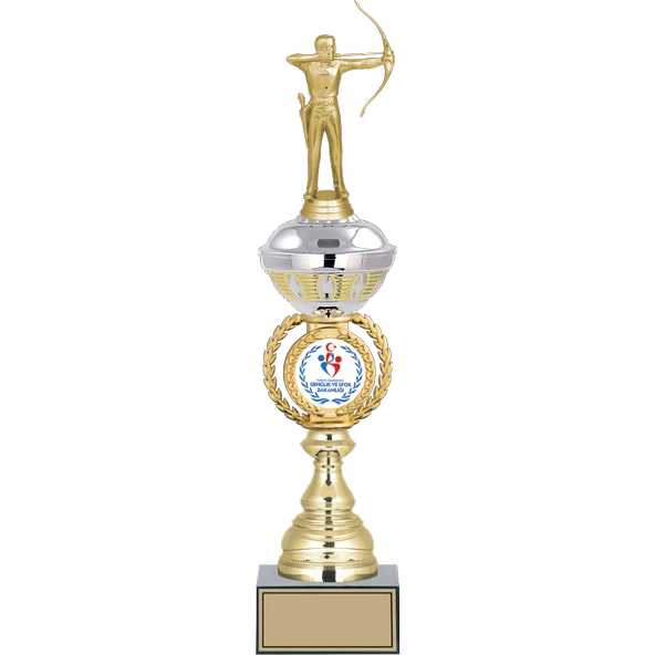 ODAK KUPA - Figürlü Kupalar - Okçu Figürlü Kupalar FG-066 C - 46 cm ürün görseli 1