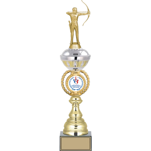 ODAK KUPA - Figürlü Kupalar - Okçu Figürlü Kupalar FG-066 B - 47 cm ürün görseli 1