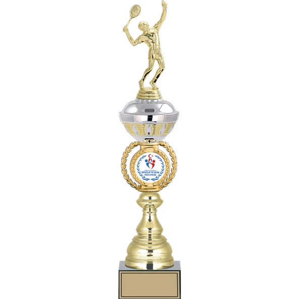 ODAK KUPA - Figürlü Kupalar - Tenis Erkek Figürlü Kupalar FG-066 B - 48 cm ürün görseli 1
