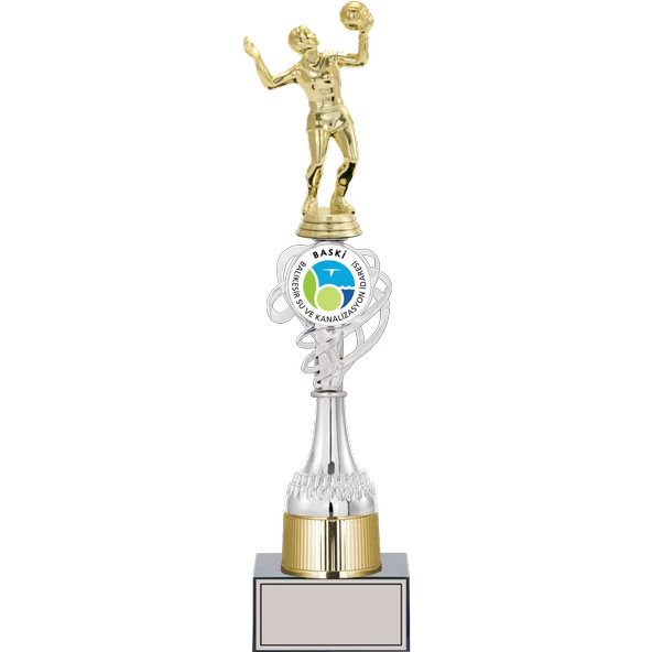 ODAK KUPA - Figürlü Kupalar - Voleybol Kadın Figürlü Kupalar FG-036 B - 41 cm ürün görseli 1