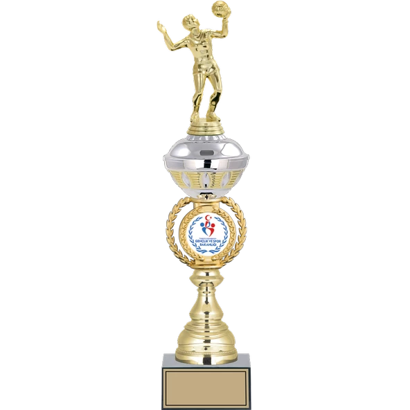 ODAK KUPA - Figürlü Kupalar - Voleybol Kadın Figürlü Kupalar FG-066 C - 46 cm ürün görseli 1
