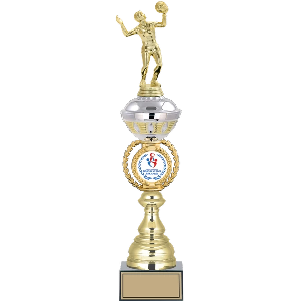 ODAK KUPA - Figürlü Kupalar - Voleybol Kadın Figürlü Kupalar FG-066 B - 47 cm ürün görseli 1