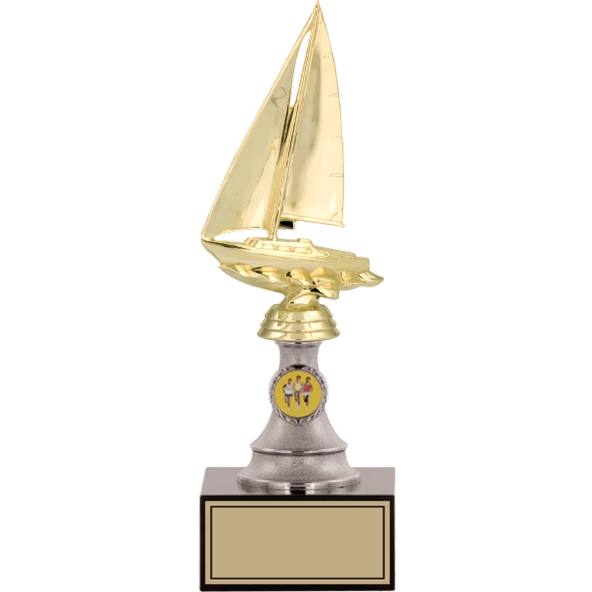 ODAK KUPA - Figürlü Kupalar - Yelken Figürlü Kupalar FG-010 C - 28 cm ürün görseli 1