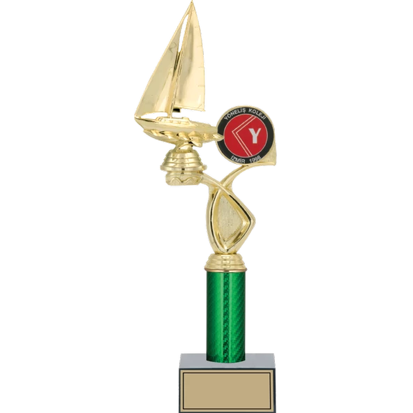 ODAK KUPA - Figürlü Kupalar - Yelken Figürlü Kupalar FG-018 B - 40 cm ürün görseli 1