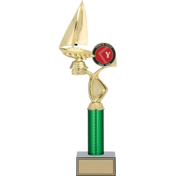 ODAK KUPA - Figürlü Kupalar - Yelken Figürlü Kupalar FG-018 A - 42 cm ürün görseli 1