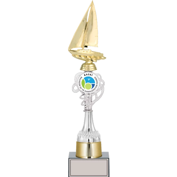 ODAK KUPA - Figürlü Kupalar - Yelken Figürlü Kupalar FG-036 B - 43 cm ürün görseli 1