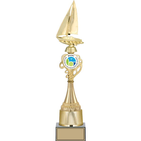 ODAK KUPA - Figürlü Kupalar - Yelken Figürlü Kupalar FG-033 A - 46 cm ürün görseli 1