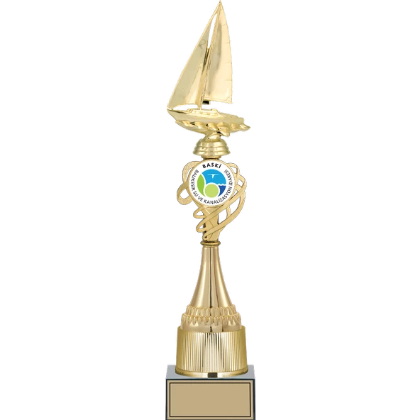 ODAK KUPA - Figürlü Kupalar - Yelken Figürlü Kupalar FG-036 A - 46 cm ürün görseli 1