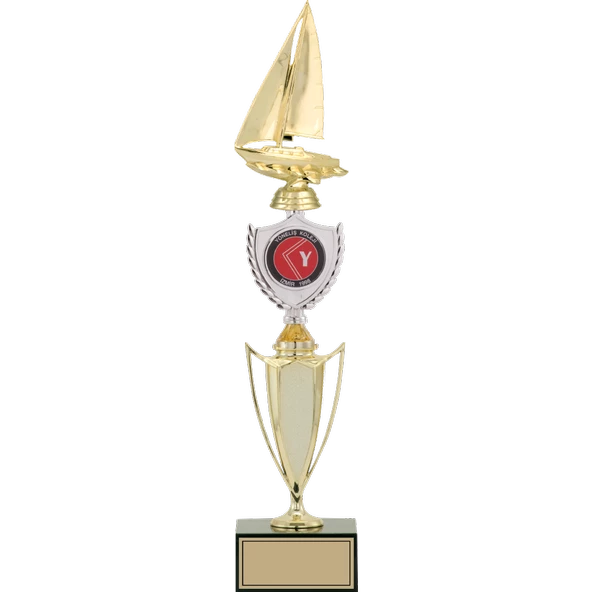 ODAK KUPA - Figürlü Kupalar - Yelken Figürlü Kupalar FG-042 B - 48 cm ürün görseli 1